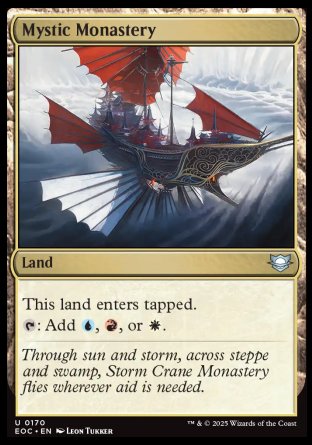 (170) Magic The Gathering Commander: Edge of Eternities Single: Mystic Monastery Uncommon