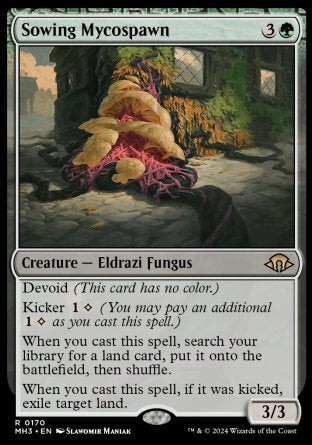 (170) Magic The Gathering Modern Horizons 3 Single: Sowing Mycospawn Rare