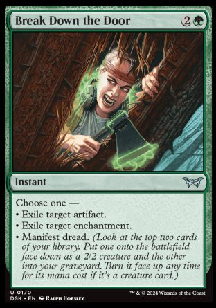 (170) Magic The Gathering Duskmourn: House of Horror Single: Break Down the Door Uncommon