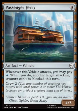 (170) Magic The Gathering Magic: The Gathering | Marvel's Spider-Man Single: Passenger Ferry Holo Common