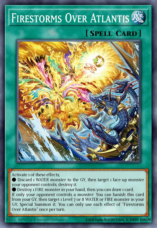 (255) YuGiOh TCG MP25: 2025 Mega-Pack Tin Single: Firestorms Over Atlantis  Ultra Rare