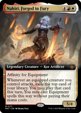 (171) Magic The Gathering March of the Machine: The Aftermath: Extras Single: Nahiri, Forged in Fury (V.3) Mythic