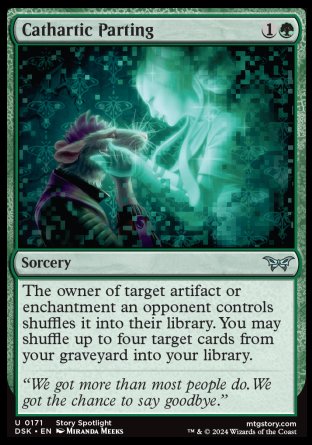 (171) Magic The Gathering Duskmourn: House of Horror Single: Cathartic Parting Uncommon