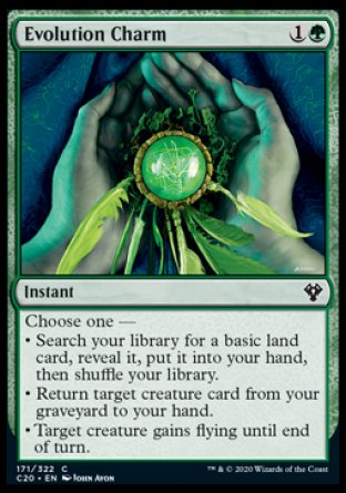 (171/322) Magic The Gathering Commander: Ikoria Single: Evolution Charm Common