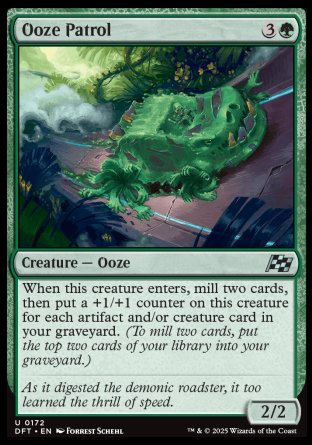 (172) Magic The Gathering Aetherdrift Single: Ooze Patrol Holo Uncommon