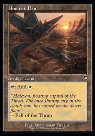 (172) Magic The Gathering Commander: The Brothers' War Single: Ancient Den Common