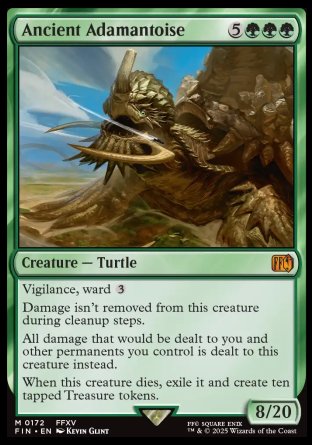 (172) Magic The Gathering Magic: The Gathering - FINAL FANTASY: Promos Single: Ancient Adamantoise Holo Mythic