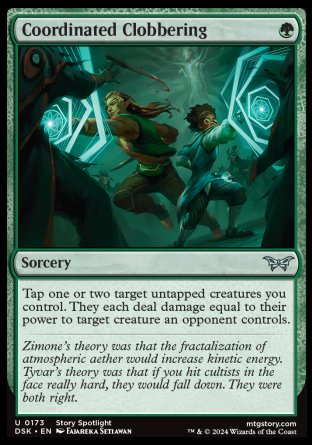 (173) Magic The Gathering Duskmourn: House of Horror Single: Coordinated Clobbering Uncommon