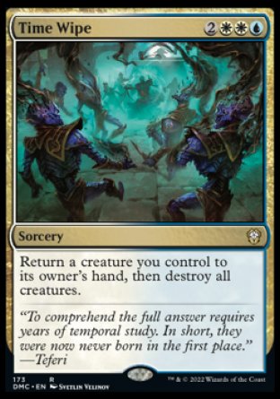 (173) Magic The Gathering Commander: Dominaria United Single: Time Wipe Rare