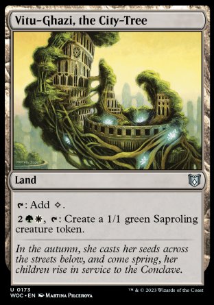 (173) Magic The Gathering Commander: Wilds of Eldraine Single: Vitu-Ghazi, the City-Tree Uncommon