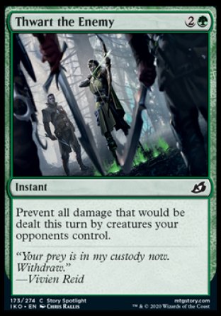 (173/274) Magic The Gathering Ikoria: Lair of Behemoths Single: Thwart the Enemy Holo Common