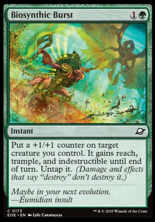 (173) Magic The Gathering Edge of Eternities Single: Biosynthic Burst Common