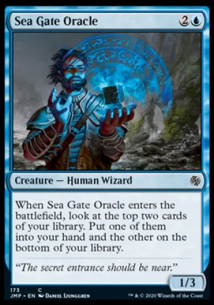 (173) Magic The Gathering Jumpstart Single: Sea Gate Oracle Common