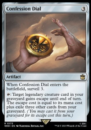 (173) Magic The Gathering Universes Beyond: Doctor Who Single: Confession Dial Holo Rare