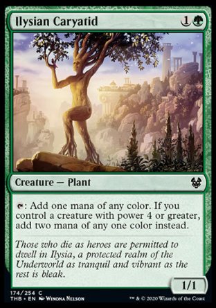 (174/254) Magic The Gathering Theros Beyond Death Single: Ilysian Caryatid Holo Common
