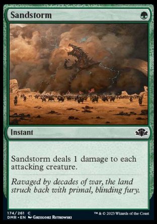 (174) Magic The Gathering Dominaria Remastered Single: Sandstorm Holo Common