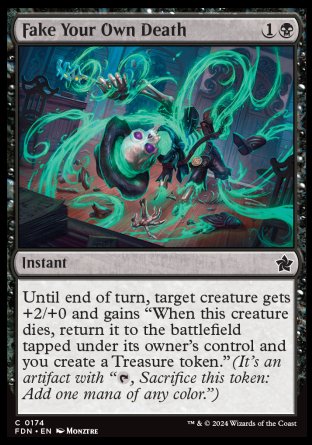 (174) Magic The Gathering Magic: The Gathering Foundations Single: Fake Your Own Death Common