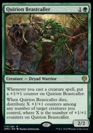 (175) Magic The Gathering Dominaria United Single: Quirion Beastcaller Holo Rare