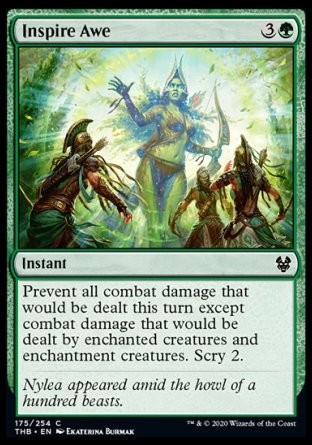 (175/254) Magic The Gathering Theros Beyond Death Single: Inspire Awe Holo Common