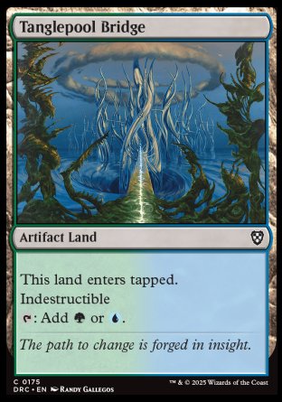 (175) Magic The Gathering Commander: Aetherdrift Single: Tanglepool Bridge Common