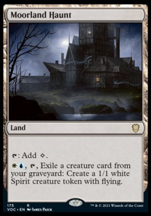 (175) Magic The Gathering Commander: Innistrad: Crimson Vow Single: Moorland Haunt Rare