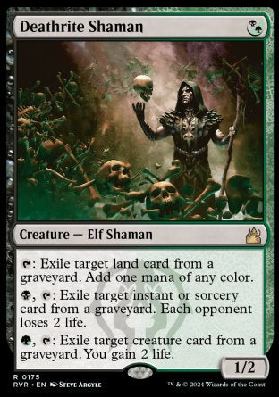 (175) Magic The Gathering Ravnica Remastered Single: Deathrite Shaman Holo Rare