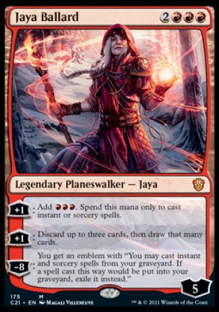 (175) Magic The Gathering Commander: Strixhaven Single: Jaya Ballard Mythic