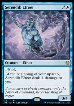 (175) Magic The Gathering Jumpstart Single: Serendib Efreet Rare