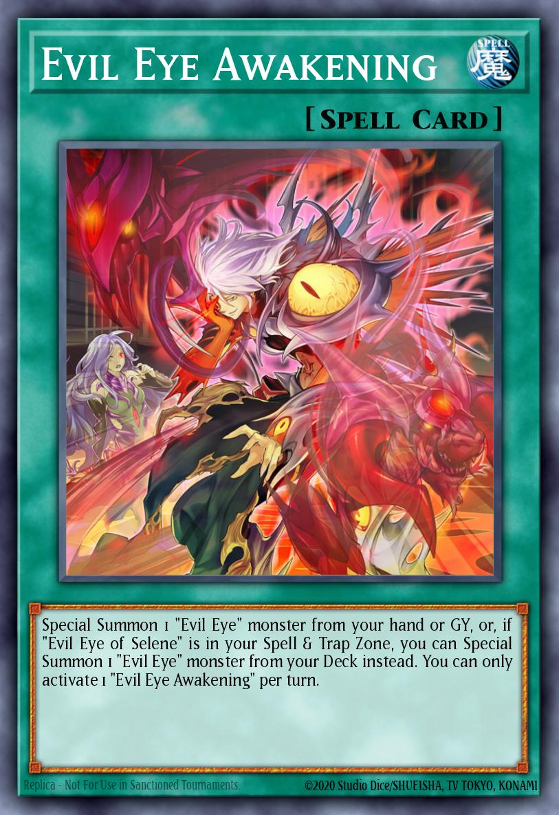 (239) YuGiOh TCG MP20: 2020 Tin of Lost Memories Mega Pack Single: Evil Eye Awakening Ultra Rare