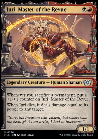 (176) Magic The Gathering Multiverse Legends Single: Juri, Master of the Revue (V.3) Uncommon