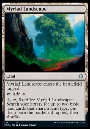 (176) Magic The Gathering Commander: Innistrad: Crimson Vow Single: Myriad Landscape Uncommon