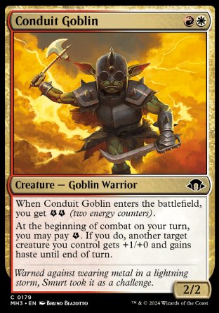 (179) Magic The Gathering Modern Horizons 3 Single: Conduit Goblin Common