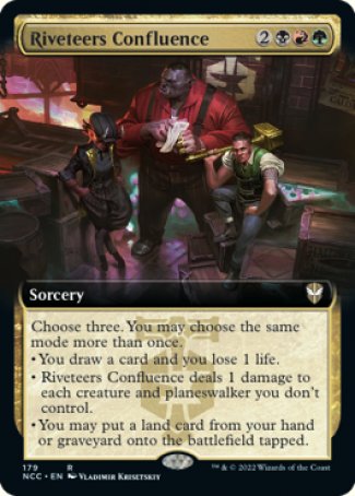 (179) Magic The Gathering Commander: Streets of New Capenna: Extras Single: Riveteers Confluence Rare