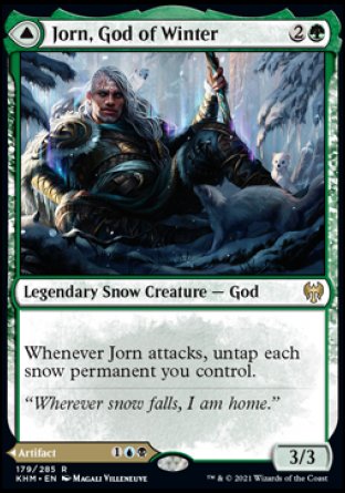 (179) Magic The Gathering Kaldheim: Promos Single: Jorn, God of Winter // Kaldring, the Rimestaff Rare