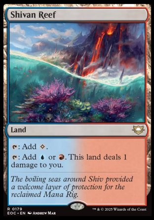 (179) Magic The Gathering Commander: Edge of Eternities Single: Shivan Reef Rare