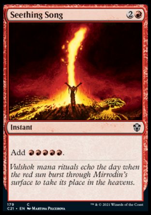 (179) Magic The Gathering Commander: Strixhaven Single: Seething Song Common