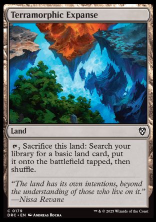 (179) Magic The Gathering Commander: Aetherdrift Single: Terramorphic Expanse Common