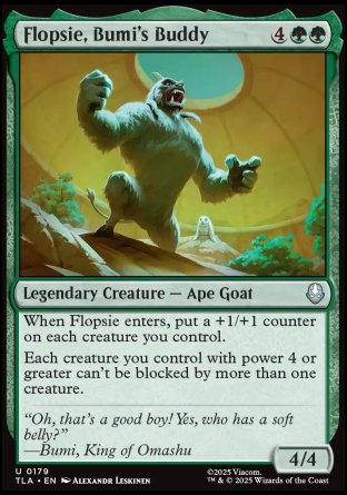 (179) Magic The Gathering Magic: The Gathering | Avatar: The Last Airbender Single: Flopsie, Bumi's Buddy Uncommon