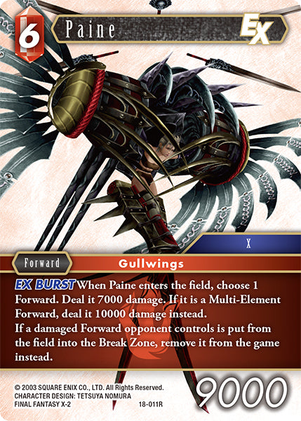 (011) Final Fantasy TCG Resurgence of Power Single: Paine (18-011) Rare