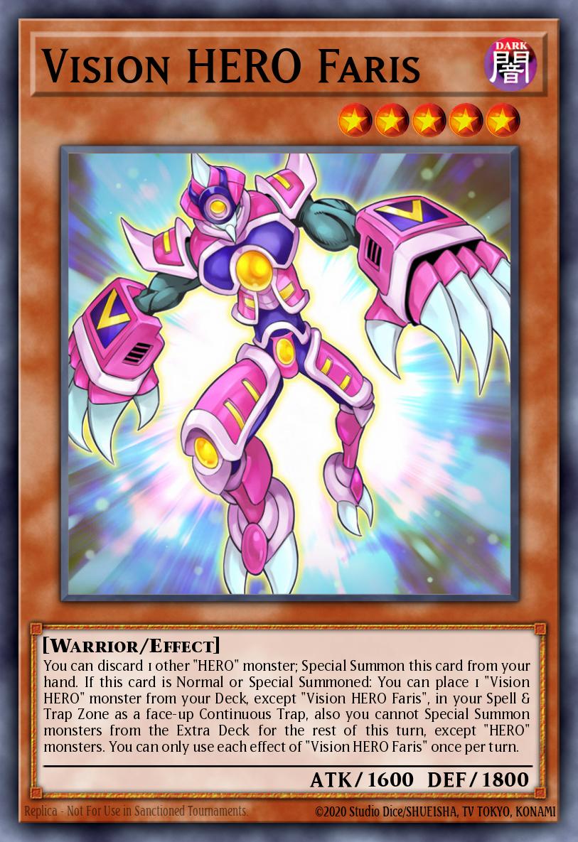 (004) YuGiOh TCG RA01: 25th Anniversary Rarity Collection Single: Vision HERO Faris (V.2 - Ultra Rare) Ultra Rare
