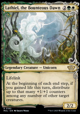 (180) Magic The Gathering Multiverse Legends Single: Lathiel, the Bounteous Dawn (V.3) Rare