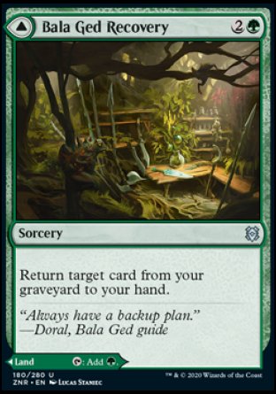 (180/280) Magic The Gathering Zendikar Rising Single: Bala Ged Recovery // Bala Ged Sanctuary Holo Uncommon