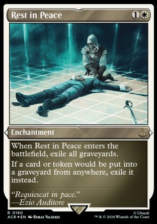 (180) Magic The Gathering Universes Beyond: Assassin's Creed: Extras Single: Rest in Peace (V.2) Holo Rare
