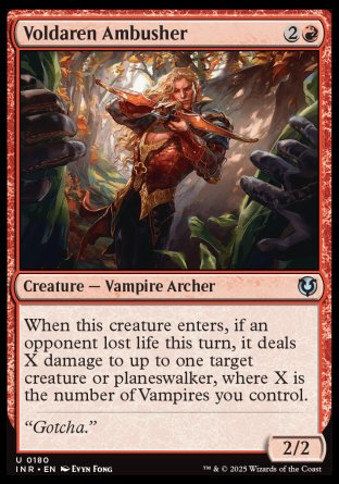 (180) Magic The Gathering Innistrad Remastered Single: Voldaren Ambusher Uncommon