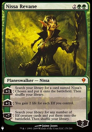 (170) Magic The Gathering The List Single: Nissa Revane Mythic