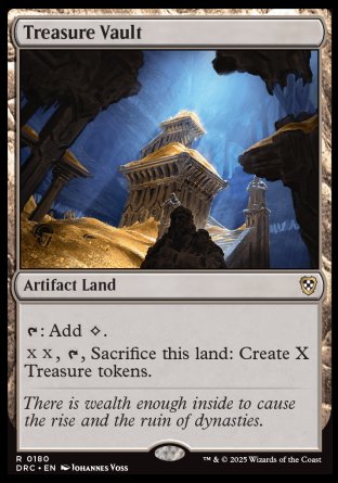 (180) Magic The Gathering Commander: Aetherdrift Single: Treasure Vault Rare