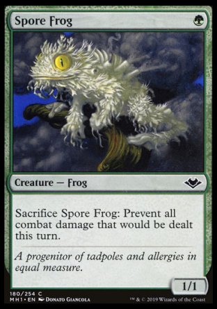 (180/254) Magic The Gathering Modern Horizons Single: Spore Frog Holo Common