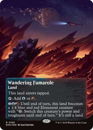 (180) Magic The Gathering Stellar Sights Single: Wandering Fumarole (V.4) Rare