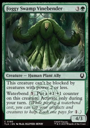 (180) Magic The Gathering Magic: The Gathering | Avatar: The Last Airbender Single: Foggy Swamp Vinebender Holo Common