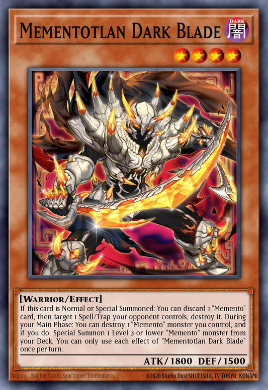 (145) YuGiOh TCG MP25: 2025 Mega-Pack Tin Single: Mementotlan Dark Blade  Secret Rare